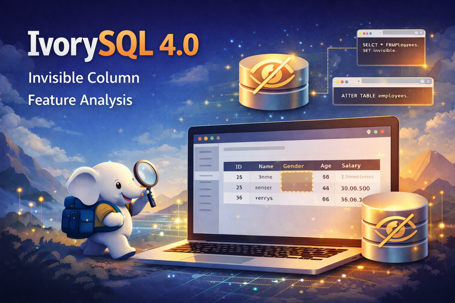IvorySQL 4.0 之 Invisible Column 功能解析
